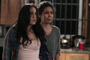 Pictured: (l-r) Audrey Esparza as Zapata, Maria Rivera as Natalie -- (Photo by: Giovanni Rufino/NBC)