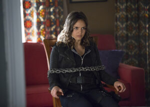 The Vampire Diaries -- "I Went to the Woods" -- Image Number: VD717a_0109.jpg -- Pictured: Leslie-Anne Huff as Rayna -- Photo: Bob Mahoney/The CW -- ÃÂ© 2016 The CW Network, LLC. All rights reserved.