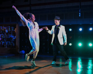 Anne Margaret and Richard dance at the school formal.