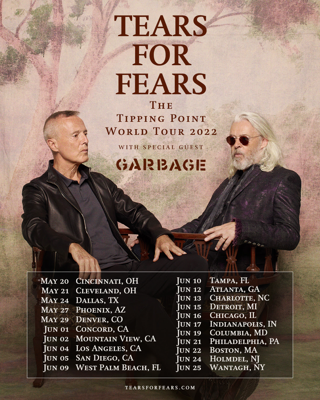 Tears For Fears Announce The North American Leg of The Tipping Point World Tour