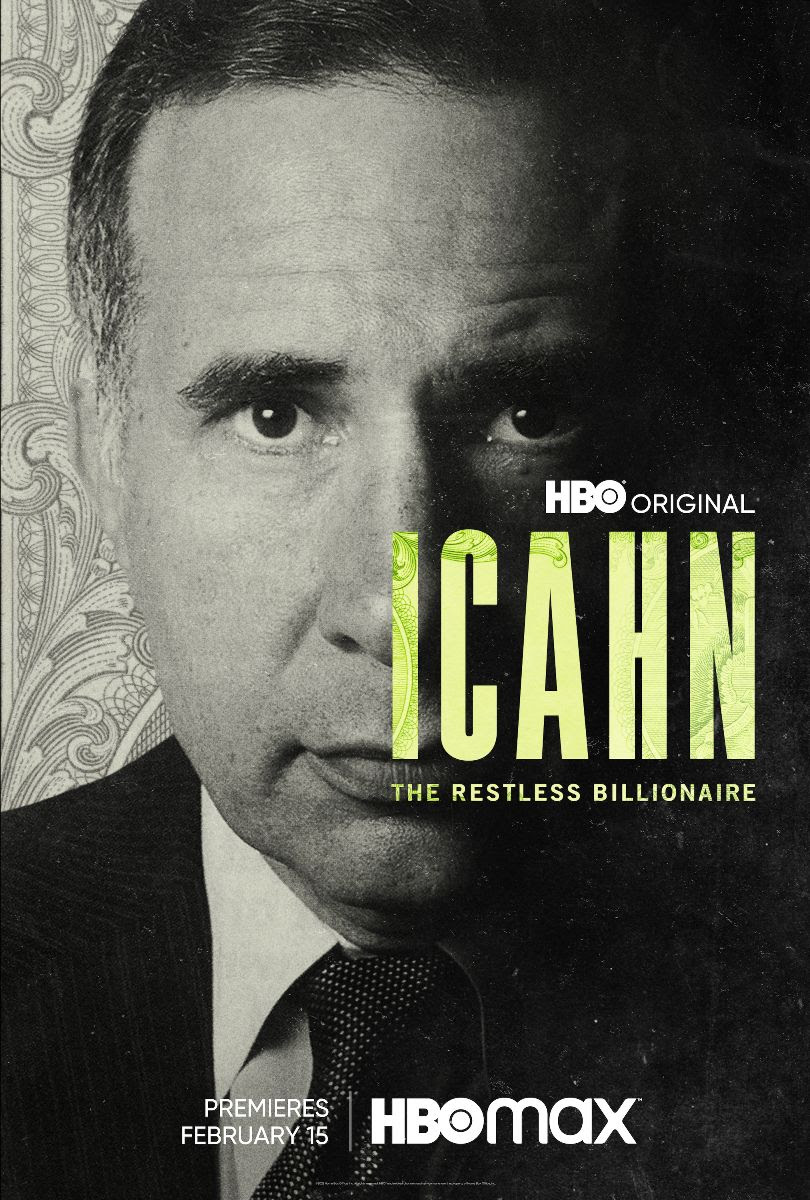HBO Documentary ICAHN: THE RESTLESS BILLIONAIRE Debuts February 15