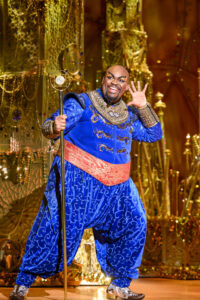 Marcus M. Martin as Genie. Aladdin Tour Photo: Deenvan Meer Disney