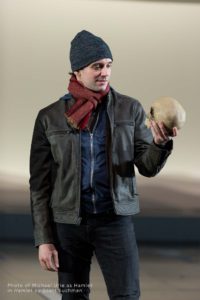 Photo of Michael Urie as Hamlet in Hamlet by Scott Suchman.
