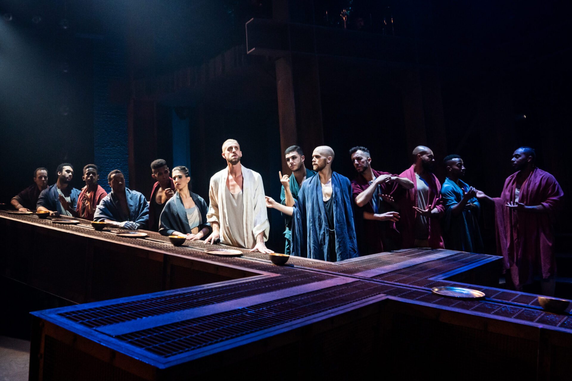 The company of the North American Tour of JESUS CHRIST SUPERSTAR. Photo by Matthew Murphy, Evan Zimmerman